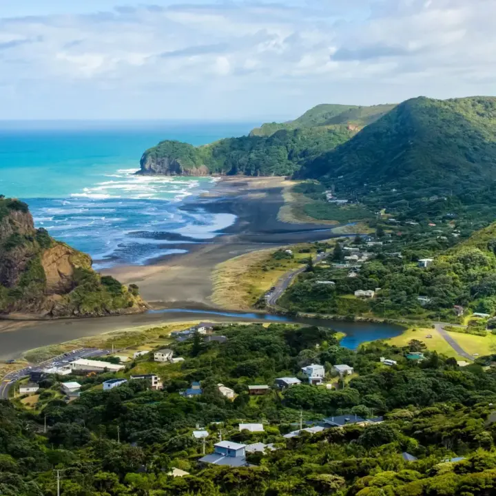 Ein idyllische Landschaft in Neuseeland