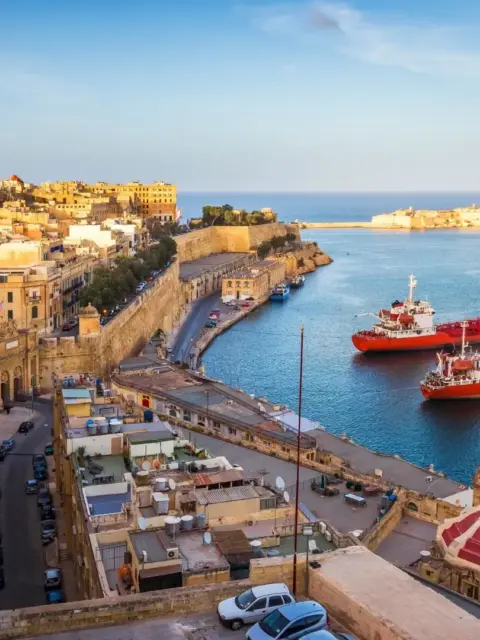Eine Hafenstadt als Symbol für Auswandern nach Malta