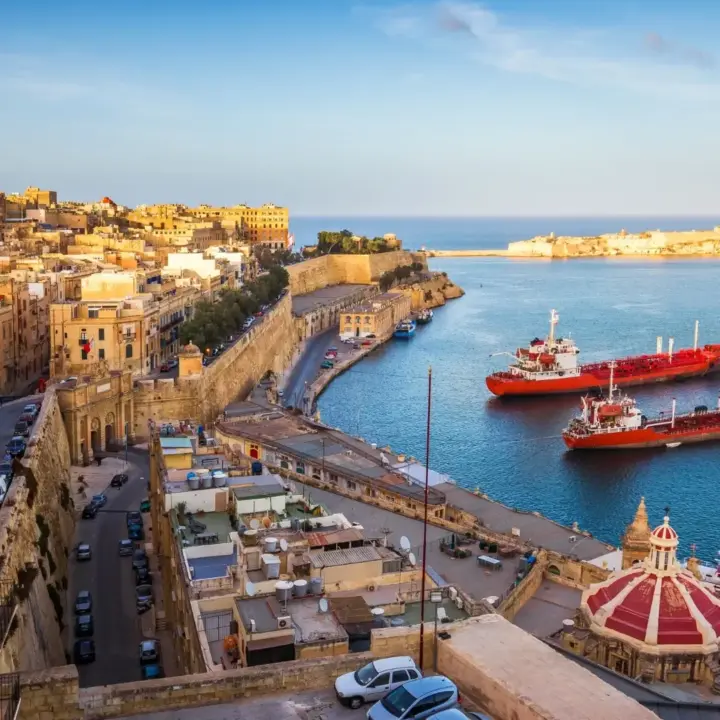 Eine Hafenstadt als Symbol für Auswandern nach Malta