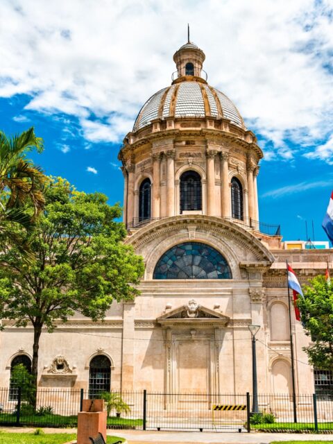 Ein historisches Gebäude in Paraguay