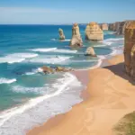 Ein Strand als Symbol für Krankenversicherung in Australien