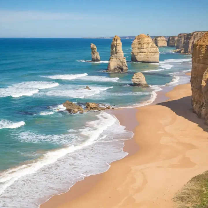 Ein Strand als Symbol für Krankenversicherung in Australien