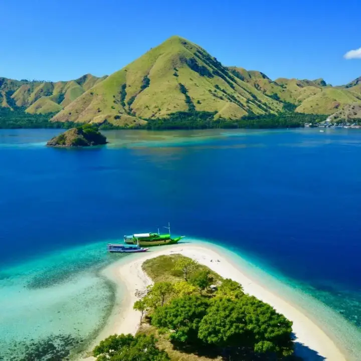 Eine Insel als Symbol für Krankenversicherung in Indonesien