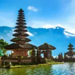 Eine ruhige Landschaft als Symbol für Leben in Indonesien