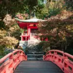 Eine Brücke als Symbol für Visum für Japan