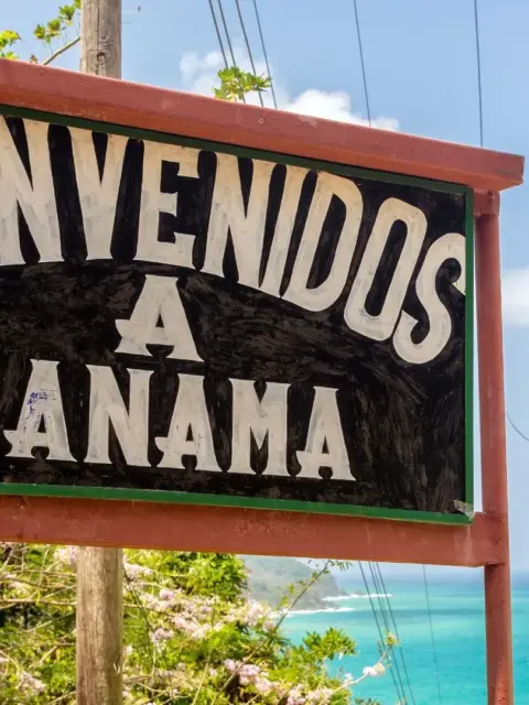 Ein Schild als Symbol für Visum für Panama