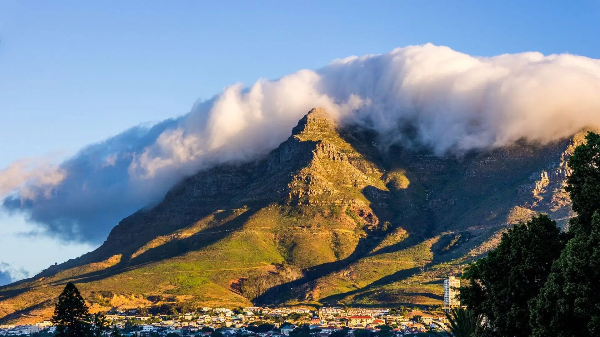 Table Mountain als Symbol für Krankenversicherung in Südafrika