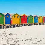 Bunte Häuser als Symbol für Leben in Südafrika