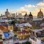 Eine Skyline als Symbol für Auswandern nach Kolumbien