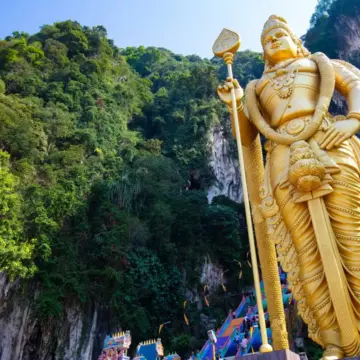 Eine Statue als Symbol für Steuern in Malaysia