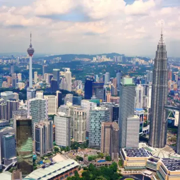 Eine Skyline als Symbol für Auswandern nach Malaysia